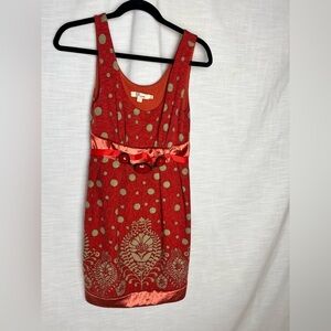 Aryeh Orange Boho Dress